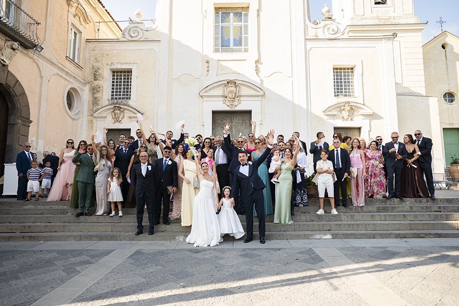 foto di gruppo matrimonio
